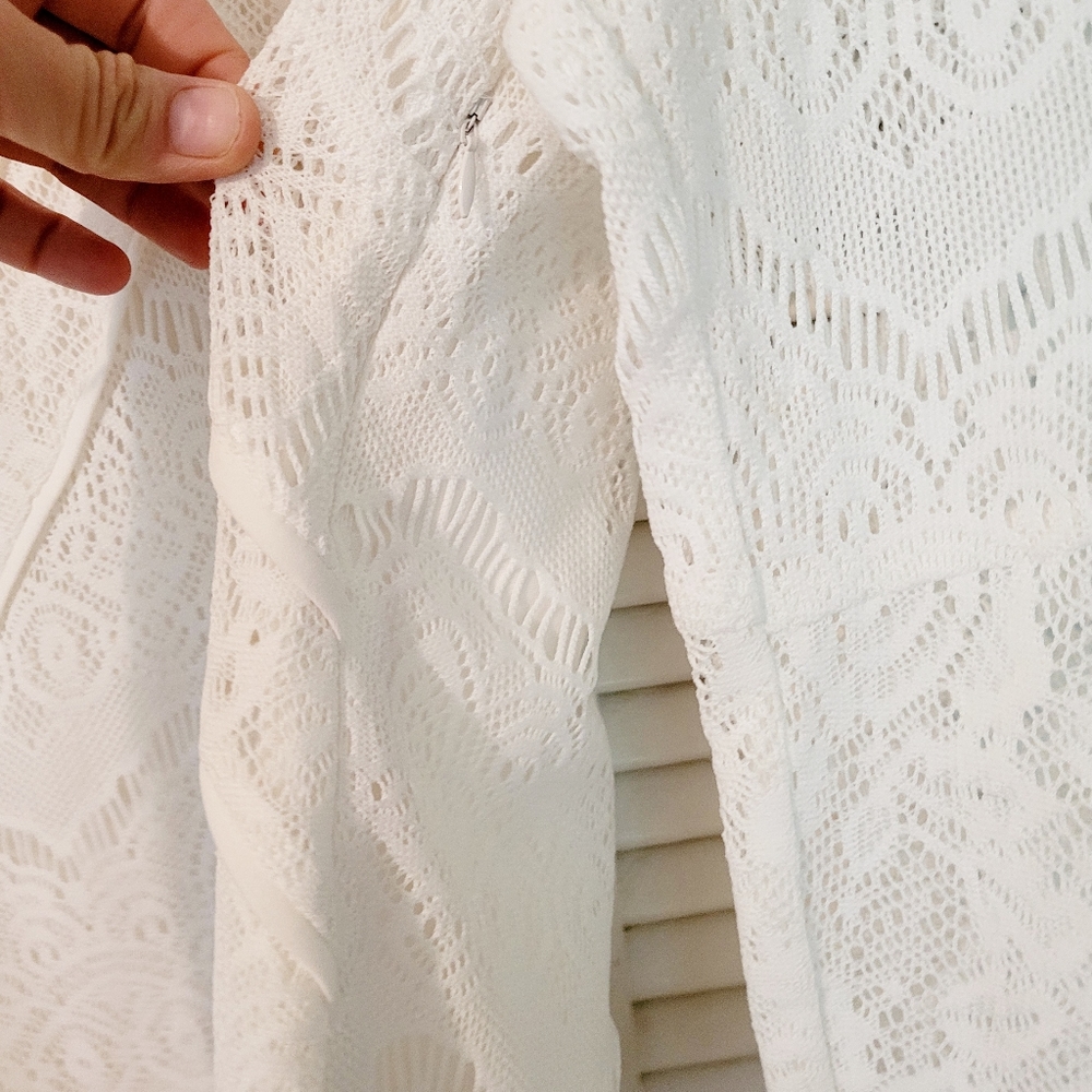 Forever 21 White Lace Midi Dress - Picture 7 of 11